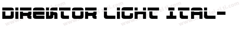 Direktor Light Ital字体转换